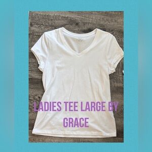 Grace Women's Classic White Short Sleeve Tee